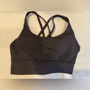 lululemon athletica Black Longline Energy Sports Bra